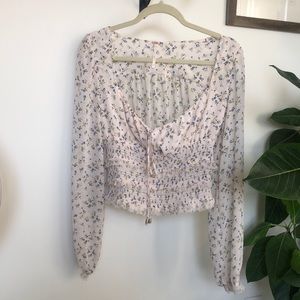 free people Lolita blouse in white